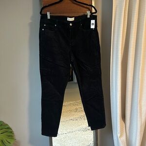 NWT Gap black corduroys